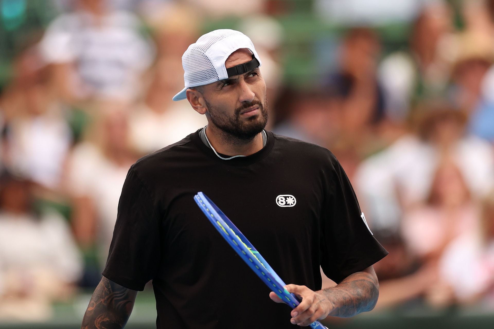 "Anything to stay relevant" - Fans troll Nick Kyrgios over 5-word message to Hubert Hurkacz after Novak Djokovic win at Shanghai Masters