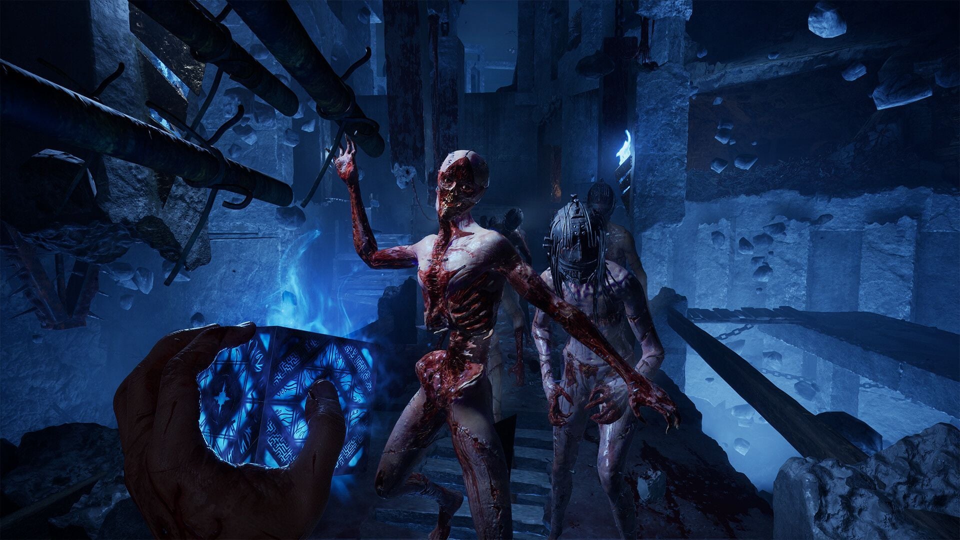 Becoming one of the Cenobites is the bad ending in Hellraiser Revival (Image via Saber Interactive)