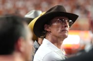Matthew McConaughey brought his real-life vocal warm-up on camera with an iconic chest-thumping chant - Source: Imagn