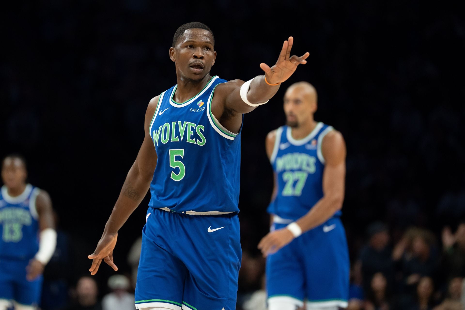 The Minnesota Timberwolves have won each of their first three games by at least 20 points - Source: Imagn