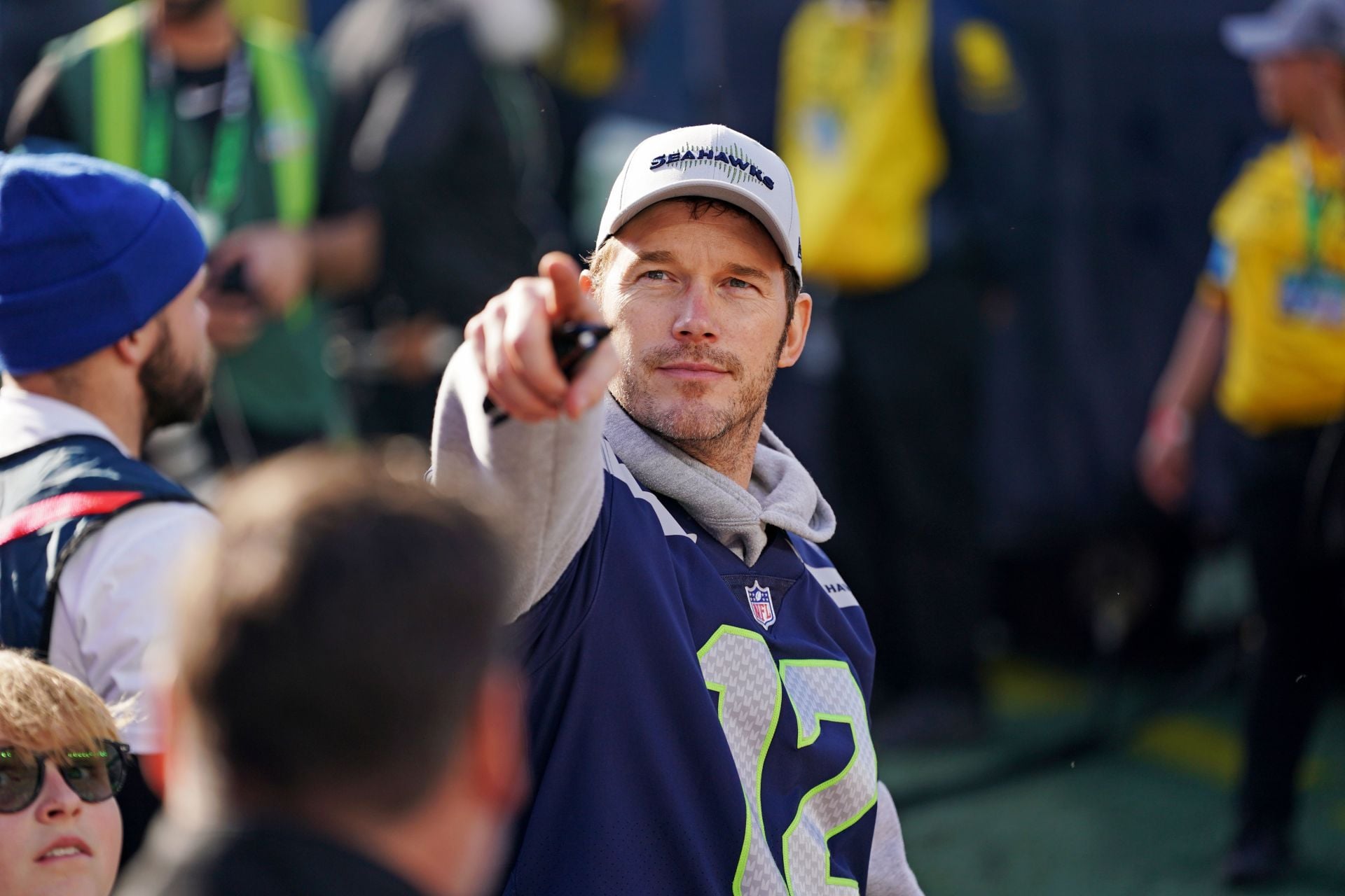 Chris Pratt accidentally fumbled the practical Orb prop on set and seamlessly recovered in character. - Source: Imagn