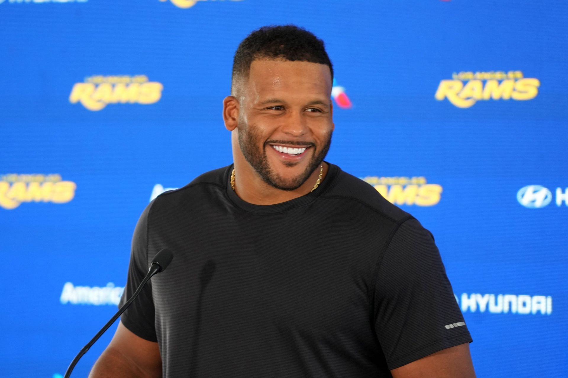 Aaron Donald currently owns a mansion in the San Fernando Valley - Source: Imagn