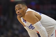 Russell Westbrook averaged 12.2 points, 5.0 rebounds and 5.2 assists for the Clippers- Source: Imagn