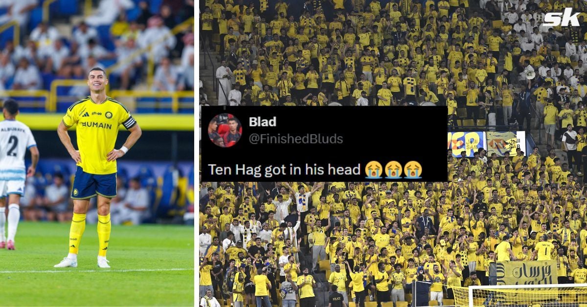 "Ten Hag got in his head" - Fans slam Cristiano Ronaldo for his showing despite Al-Nassr's 1-0 win over Neom in Saudi Pro League