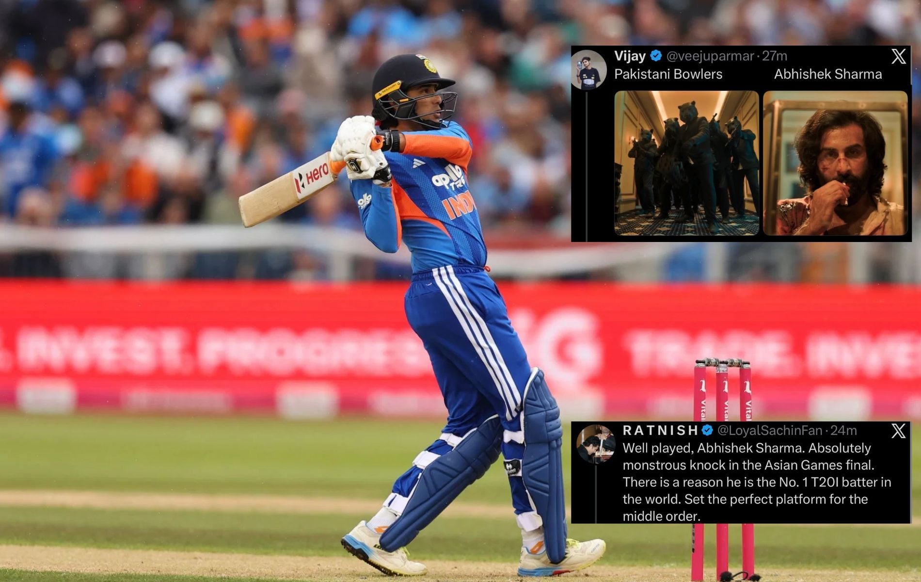 "Delivers when it matters the most" - Fans hail Abhishek Sharma's fiery 61 off 28 in IND vs PAK Asian Games 2026 final 