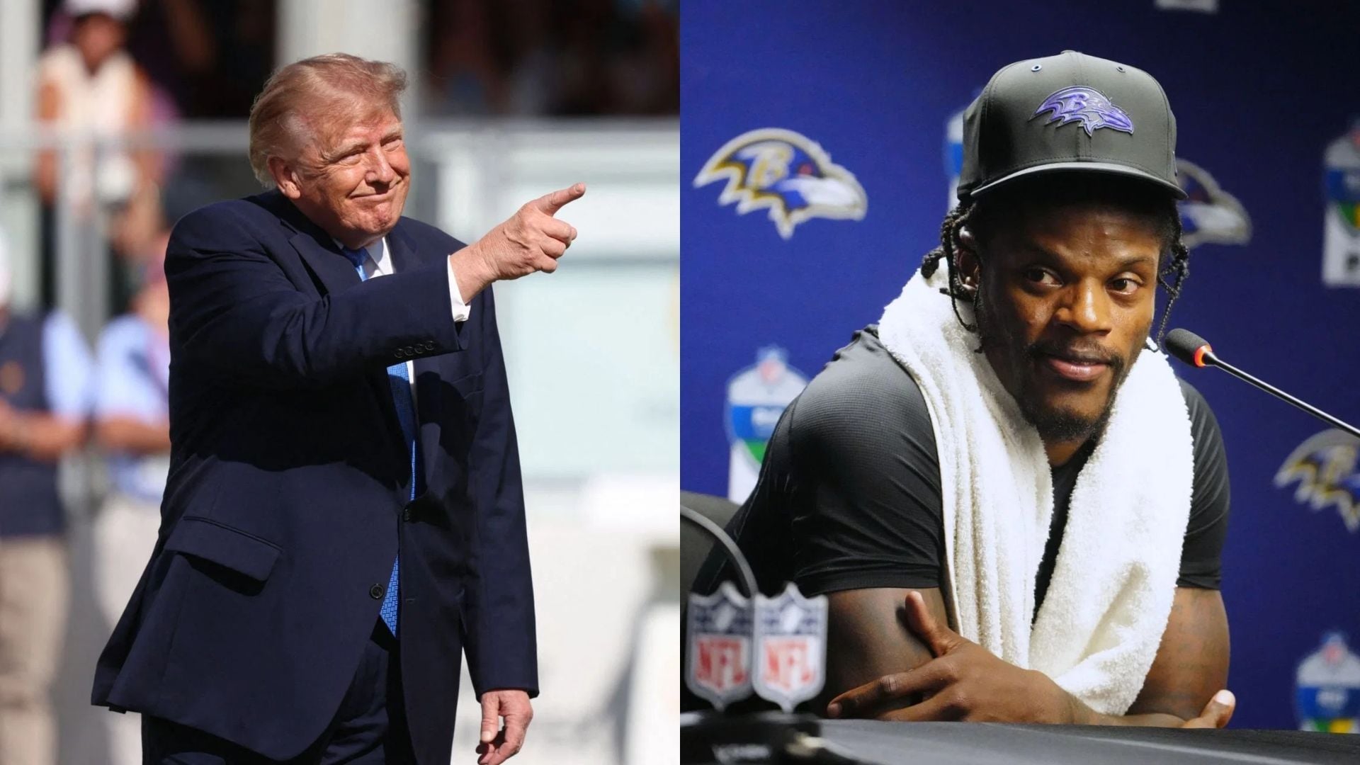 “Tell him I know his mother”: Donald Trump sends message to ‘injured’ Lamar Jackson through Ravens players at Baltimore event