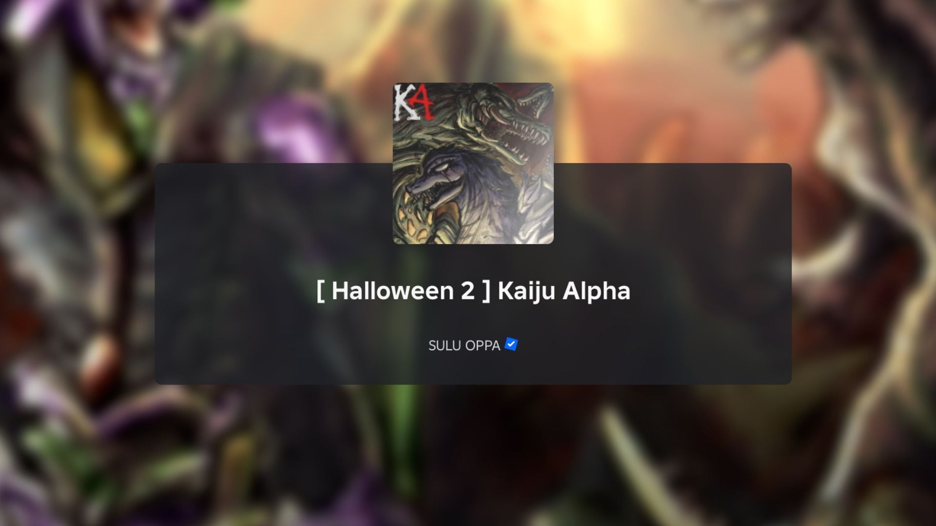 Kaiju Alpha codes (October 2026)