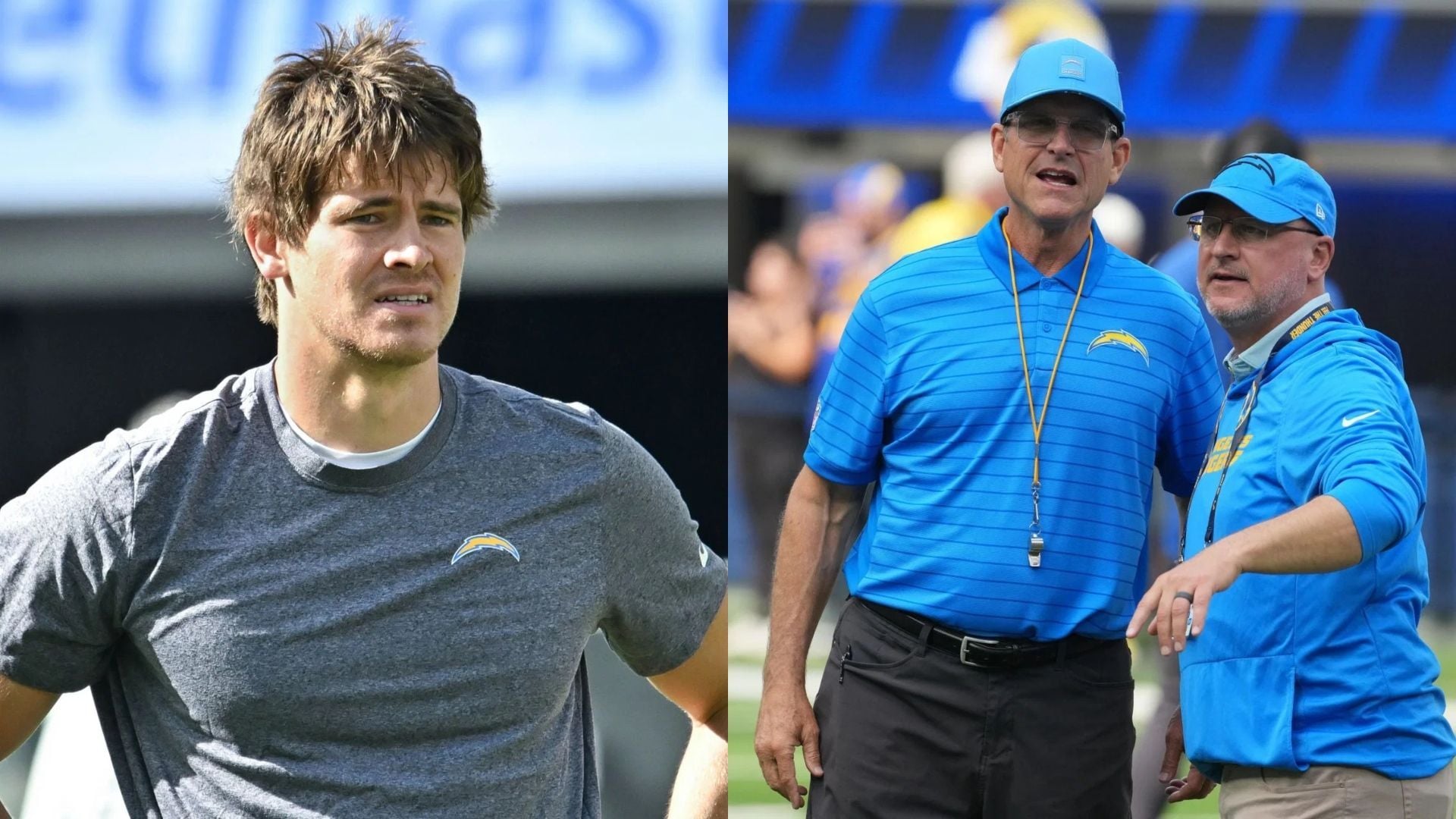 "Jim Harbaugh and Joe Hortiz will pay for their sins": NFL fans react to Justin Herbert looking "miserable" while boarding flight for Seattle game