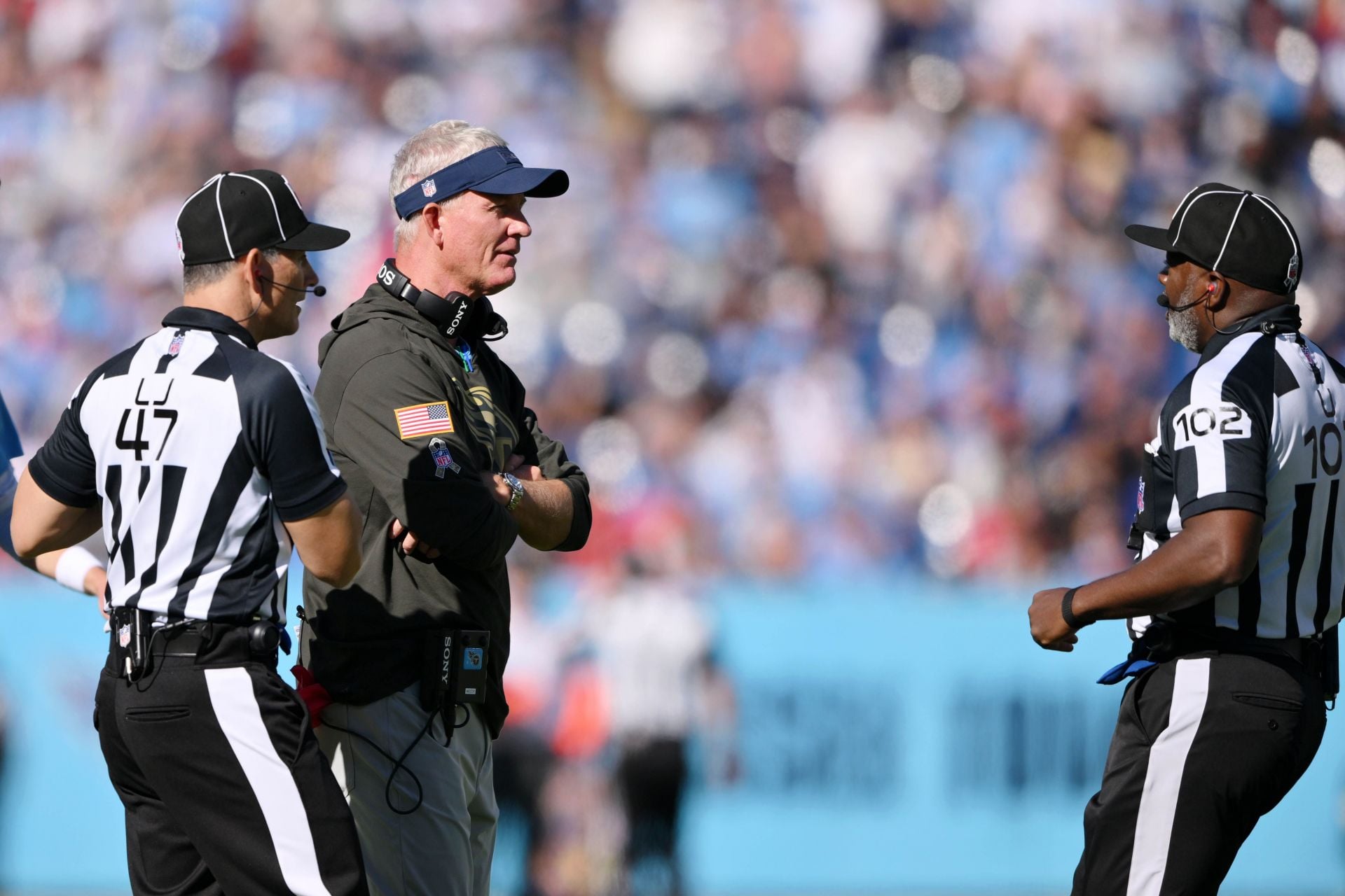 “No way he pulled a Caleb Williams” “too many unc refs”: NFL fans react to Umpire Larry Smith being carted off in Jaguars vs Texans game