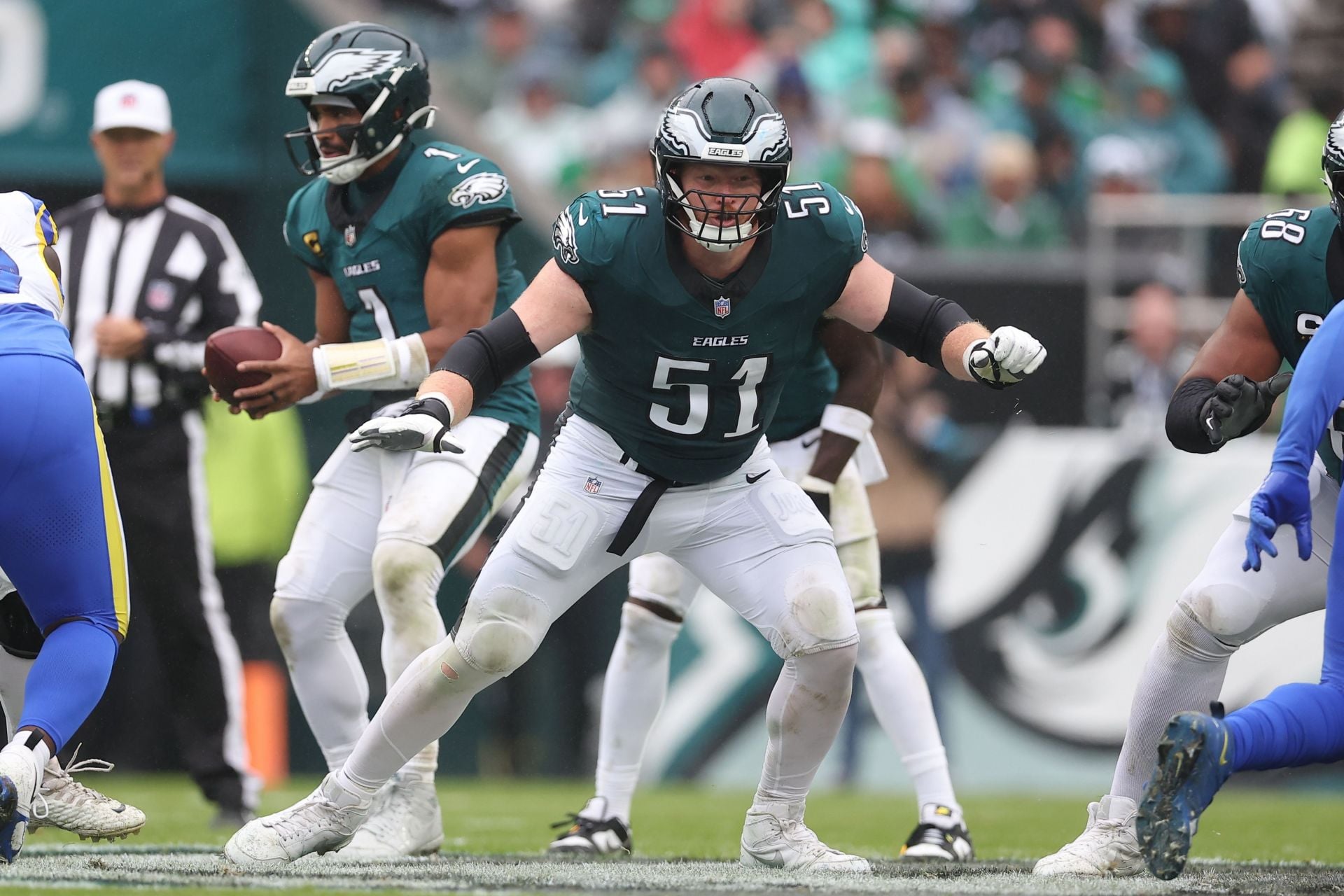 “The Eagles, it’s over”: Terron Armstead sounds alarm for Howie Roseman after trading Cam Jurgens post Lane Johnson retirement