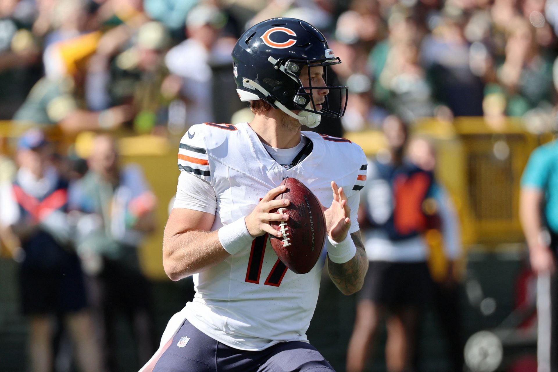"Bench Tyson Bagent" 'Start Case Keenum in the 2nd half": Calls mount by fans as Bears QB struggles massively against Packers