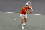 Tallon Griekspoor of the Netherlands during the 2026 Davis Cup Qualifiers in Den Bosch, Netherlands. (Photo by Getty Images)