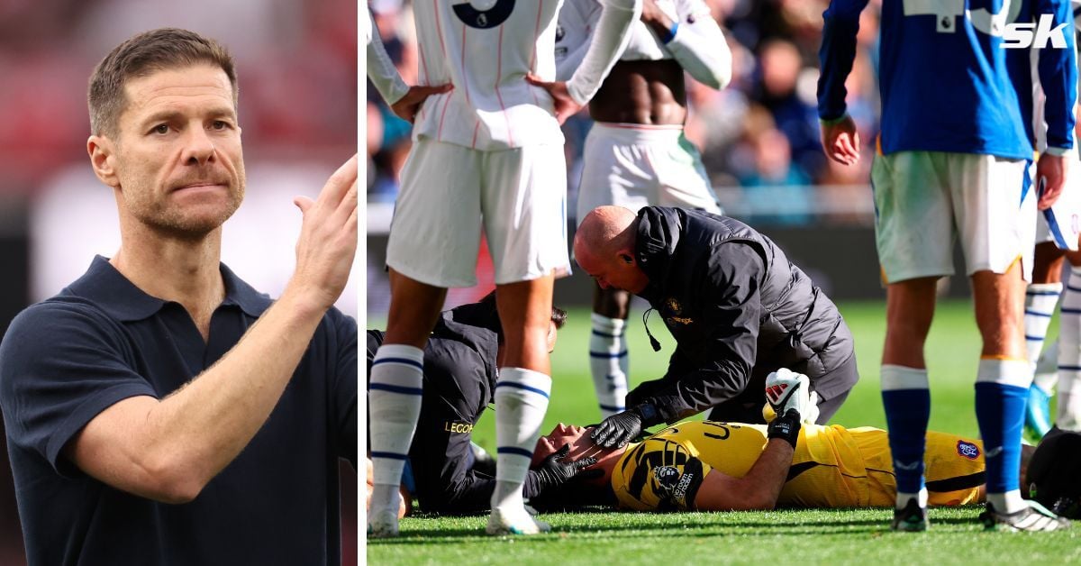 Xabi Alonso issues update on Emi Martinez after Chelsea goalkeeper gets stretchered off due to head injury in win vs Everton