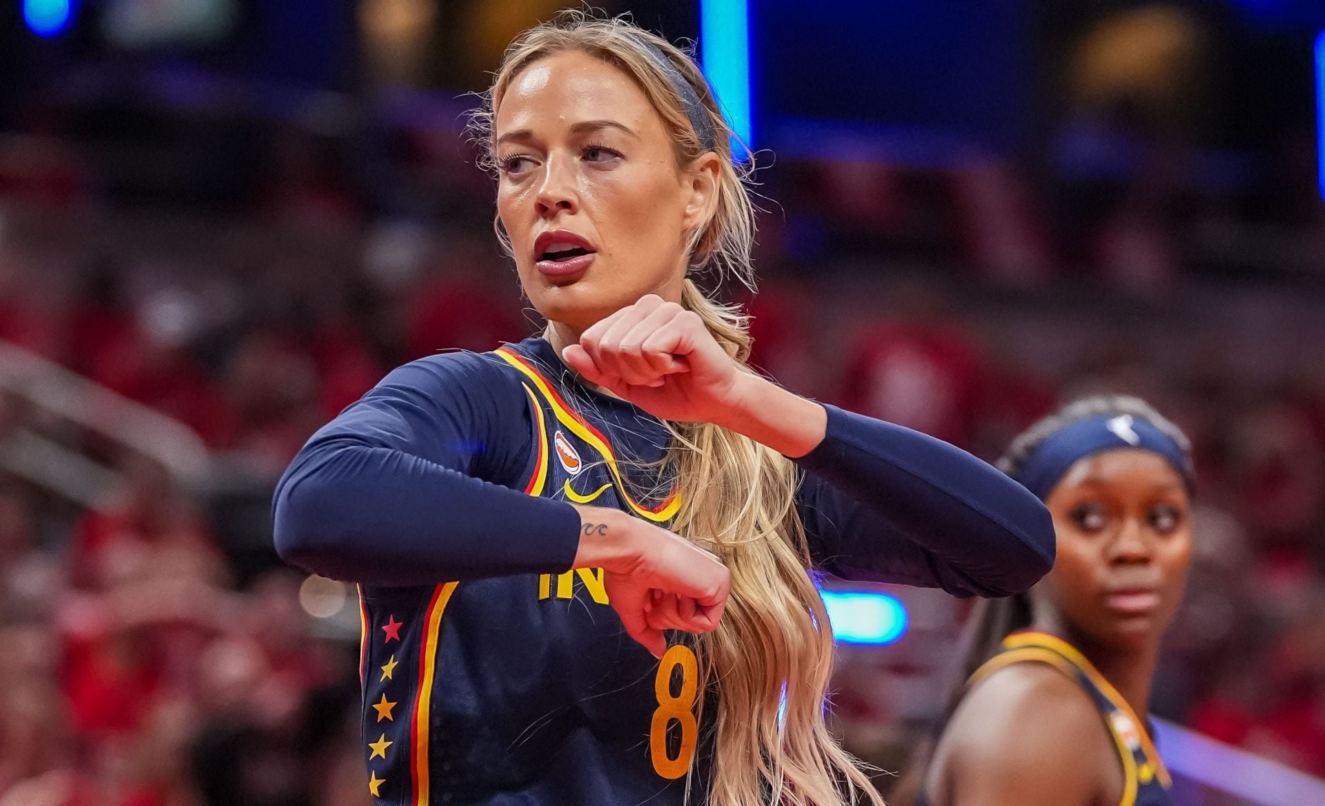 “What an Instigator”: WNBA Fans React to Sophie Cunningham Mocking A’ja Wilson Over Viral Fan Finger-Pointing Incident