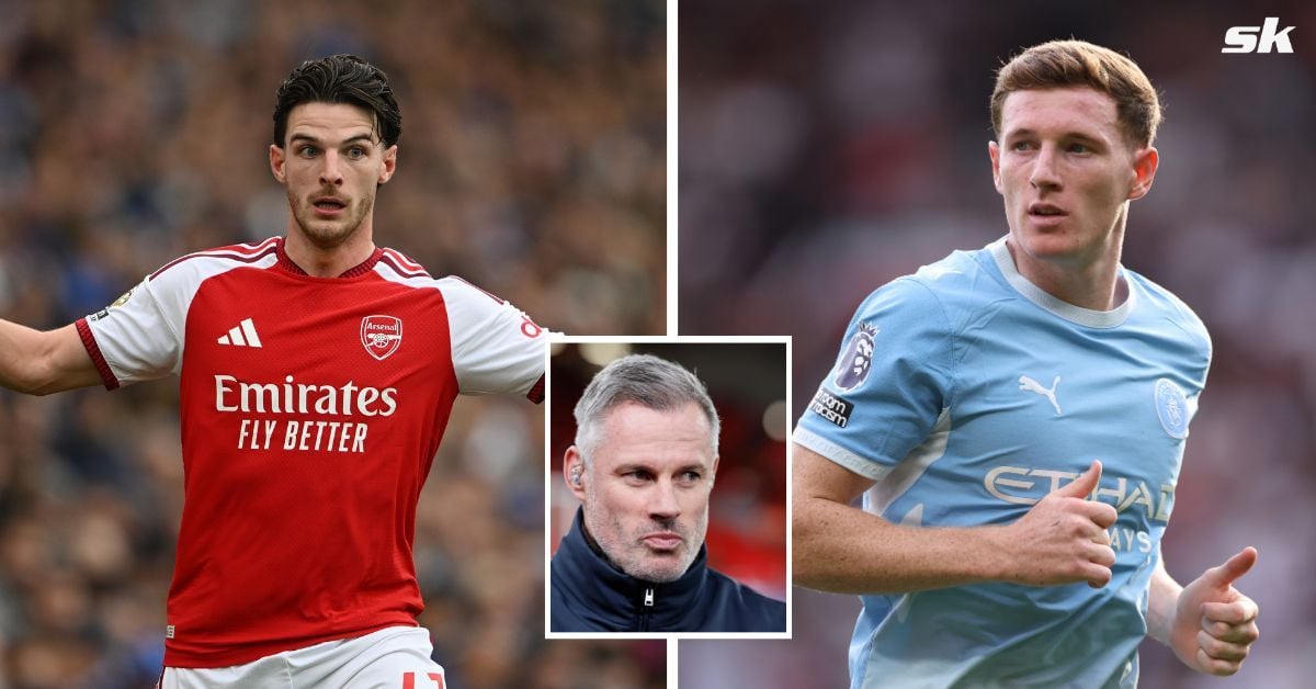 Jamie Carragher chooses best midfielder among Arsenal star Declan Rice and Manchester City's Elliot Anderson