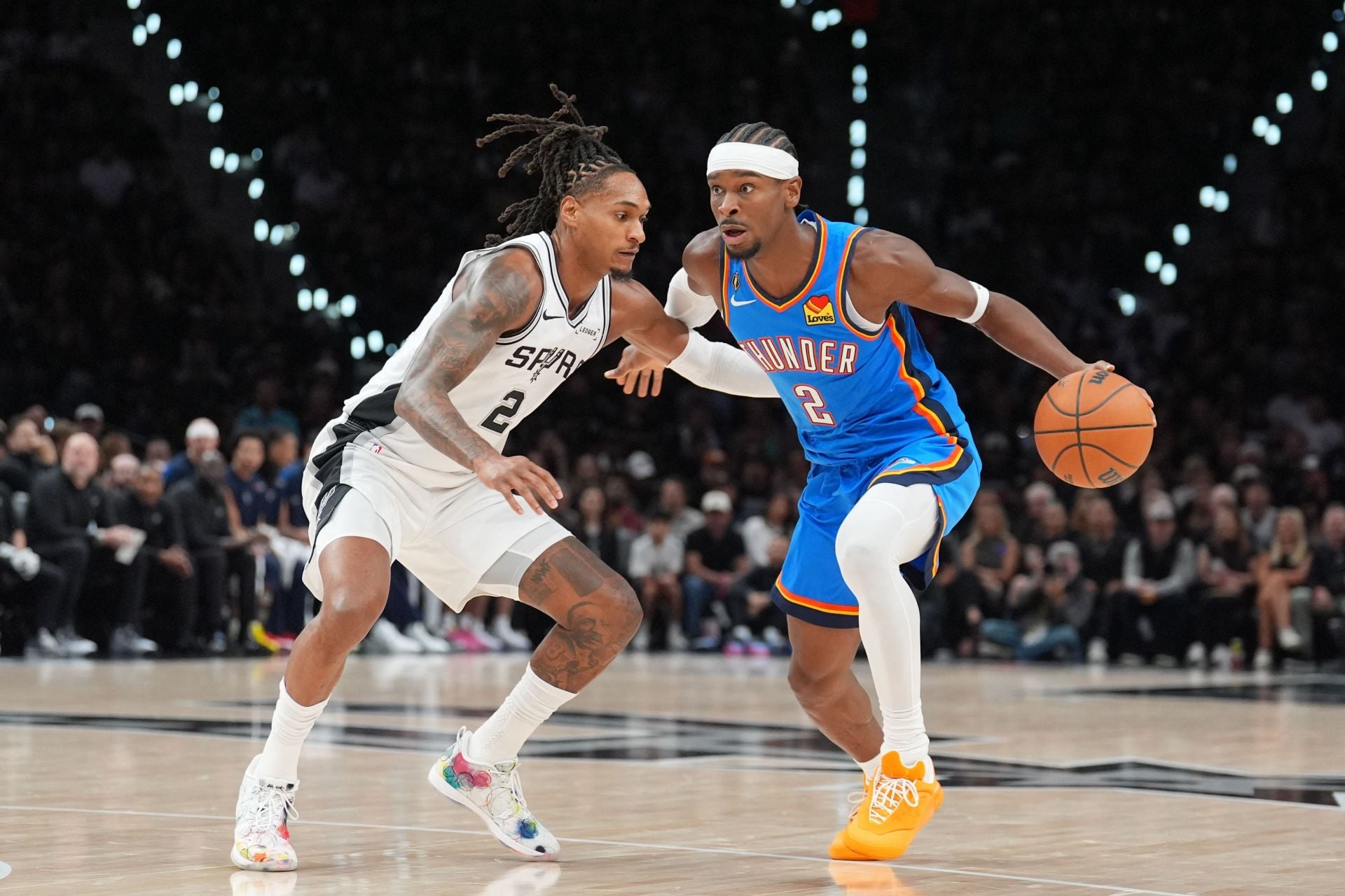 The reigning NBA MVP delivered in the Thunder's opening night win. - Source: Imagn