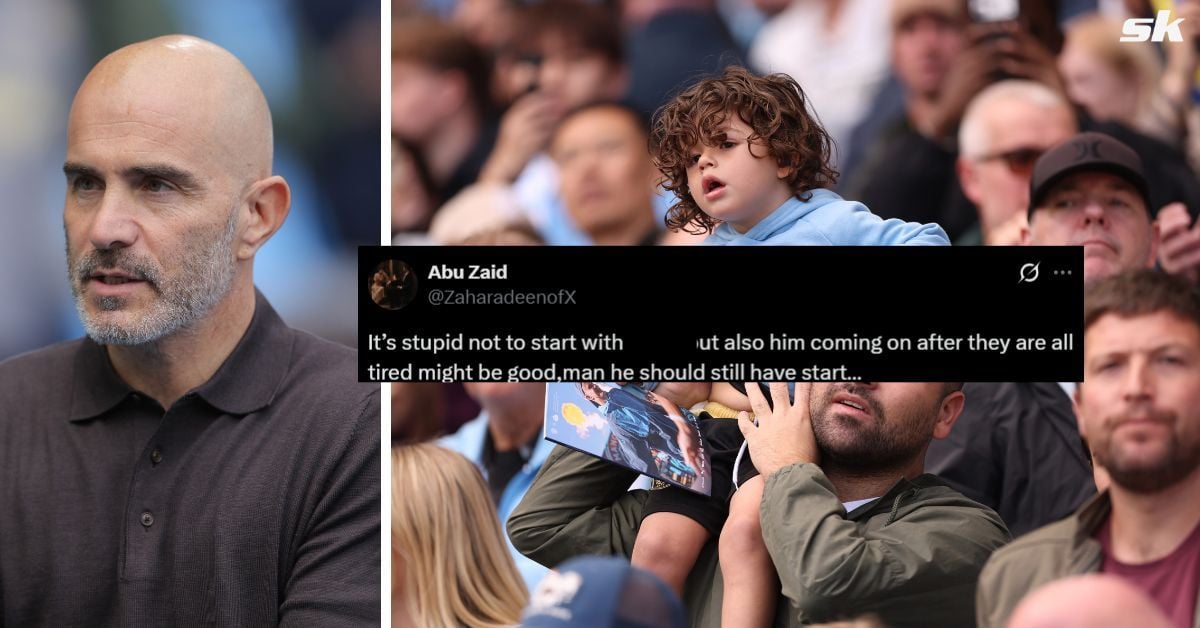 "Should've been te first name on the teamsheet" - Fans suprised as Manchester City star left on the bench for Liverpool clash