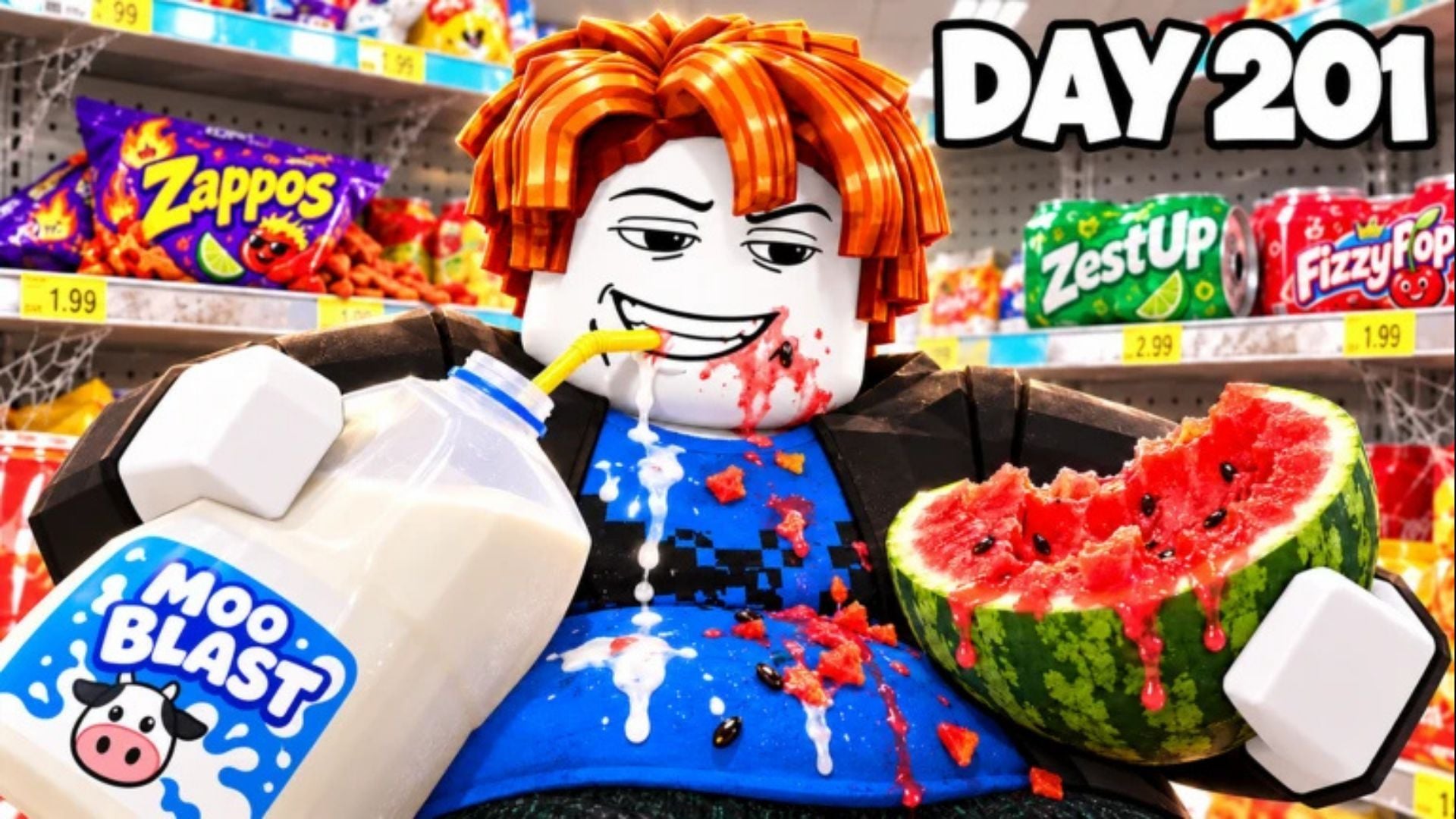 All Power-ups in Eat Everything In A Grocery Store 