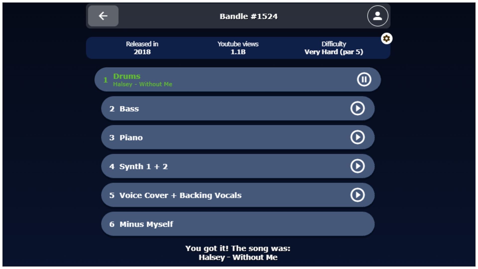 Today’s October 19, 2026 Bandle answer (Image via Bandle)
