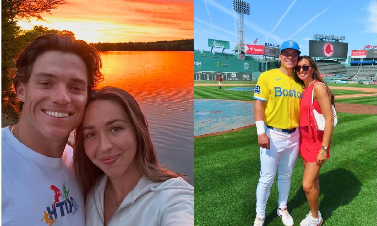 PICTURE: Nate Eaton's girlfriend Anna Gardner dons turquoise bikini, poses for a selfie with the Red Sox slugger