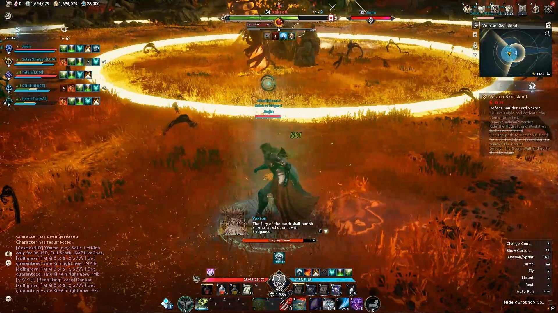 Surging Thorn wipe mechanics in Vakron Expedition (Image via NC)