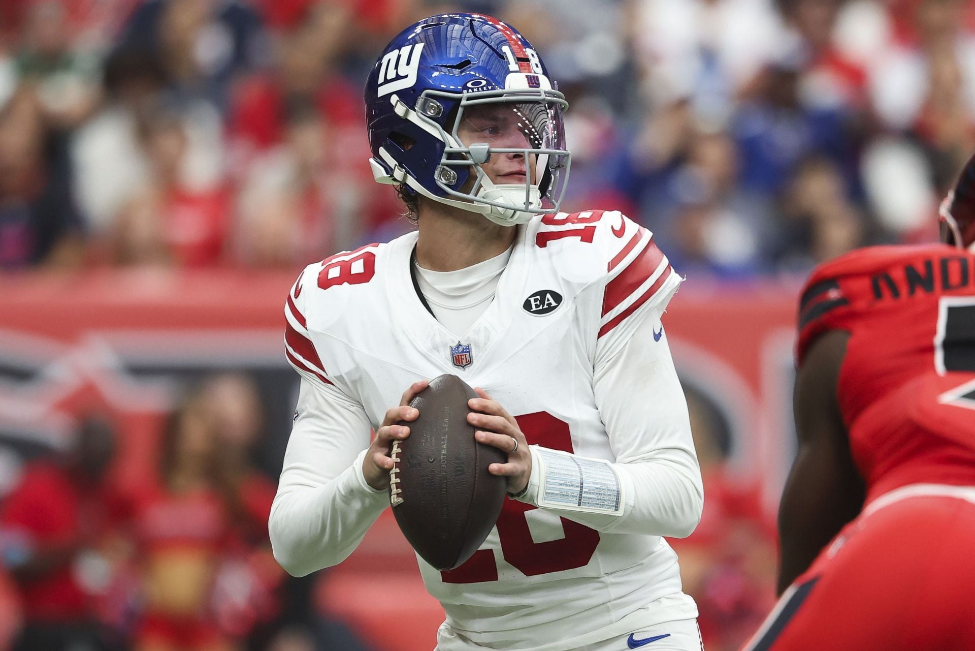 "Something's going to be coming down the pipe": Dave Portnoy sees potential doom for Jaxson Dart after J.J. McCarthy leads Giants to victory