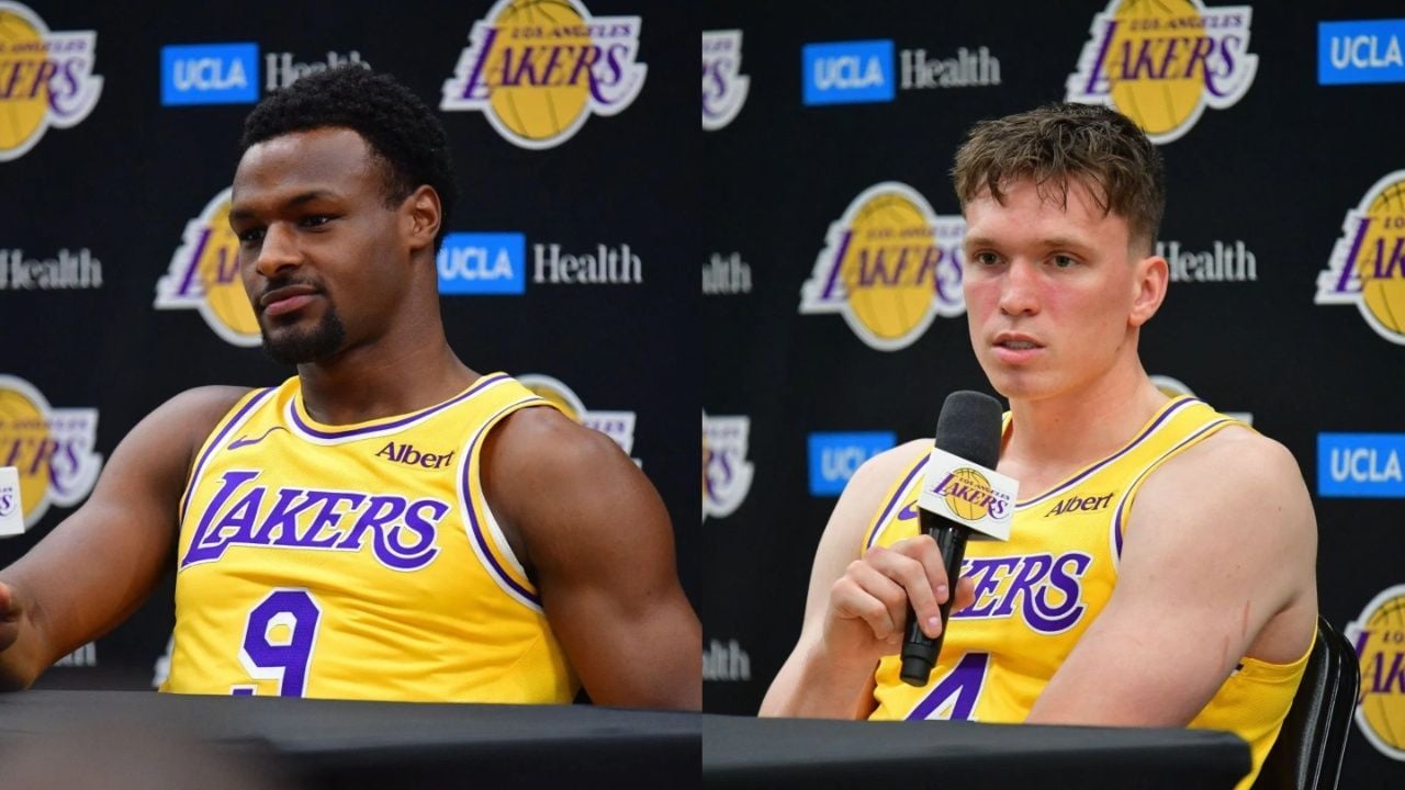 "LeBron definitely told Rob, 'Cut Bronny, you’re dead'" - NBA Fans Lose It After Bronny James Survives Lakers' Final Roster Cut Over Dalton Knecht