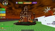 Interact with the house to start Trick-Or-Treating (Image via Roblox)