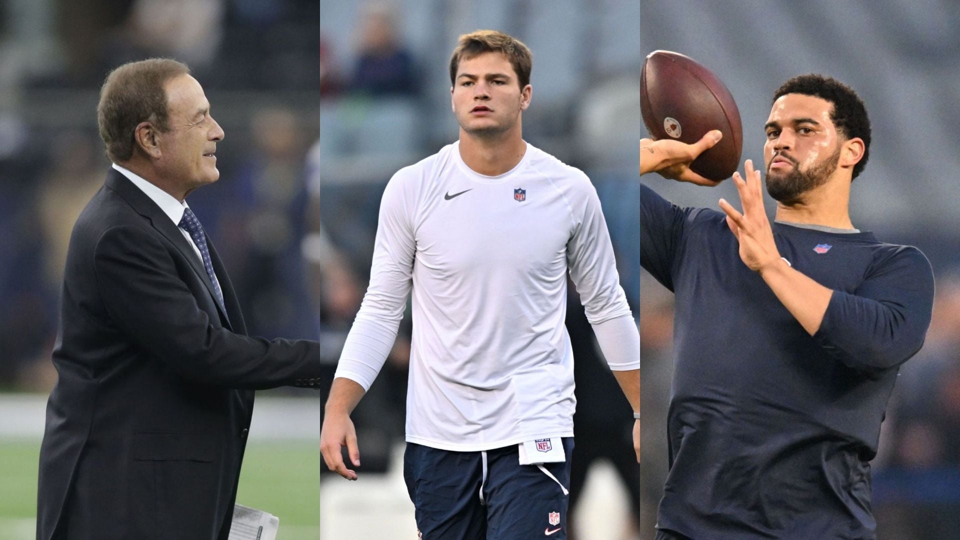 "He needs to be fired," "Retire already": NFL fans rip Al Michaels for massive mistake about Drake Maye, Caleb Williams & lackluster commentary 
