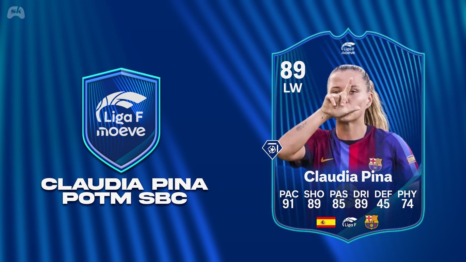 Best EA FC 27 Claudia Pina Liga F POTM SBC solution