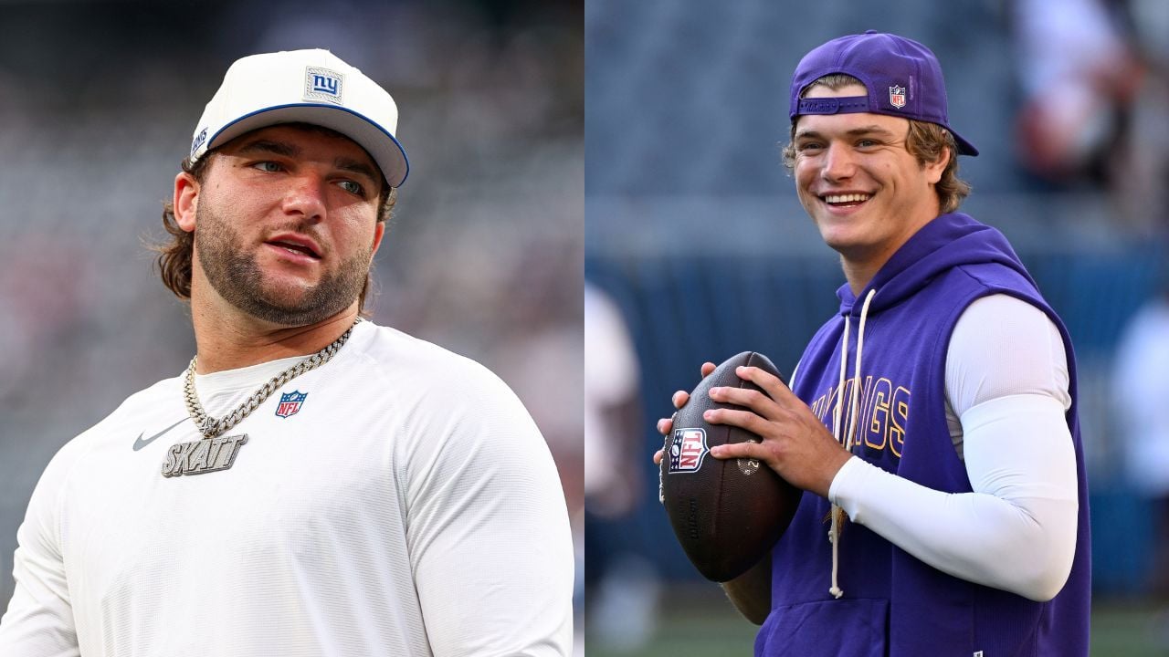 "He don't like him": NFL fans react to Cam Skattebo's "cover up basic answer" about J.J. McCarthy after Giants trade