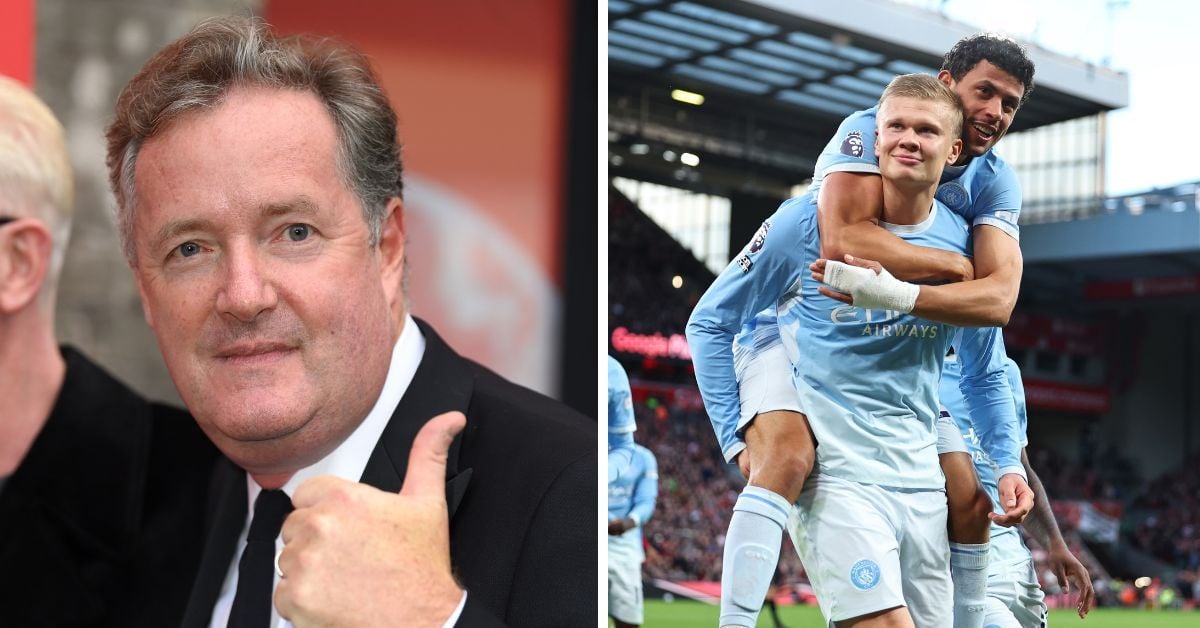 Piers Morgan hits out at 'worst cheaters' Manchester City for celebrating wildly after win over Liverpool at Anfield