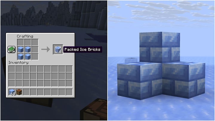 Minecraft Packed Ice Bricks guide: Recipe, variants, and more