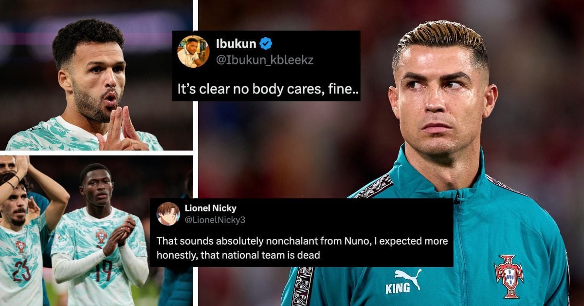 “It’s clear, nobody cares”, “That national team is dead” - Fans react to comments from Gonçalo Ramos and Nuno Mendes on Cristiano Ronaldo situation