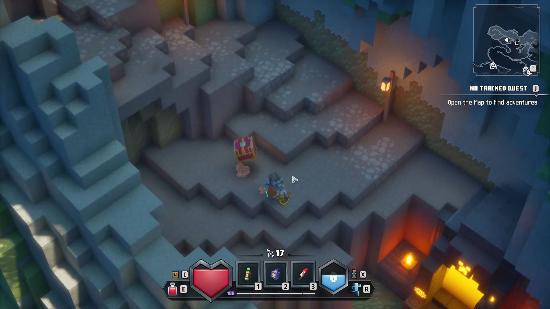 Secret chest appearing when taking a secret route (Image via Mojang Studios || YouTube/@silentwisperer)