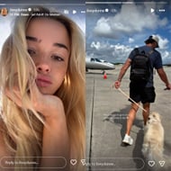 Olivia Dunne shares travel updates with Paul Skenes - Source: Instagram Story @livvydunne