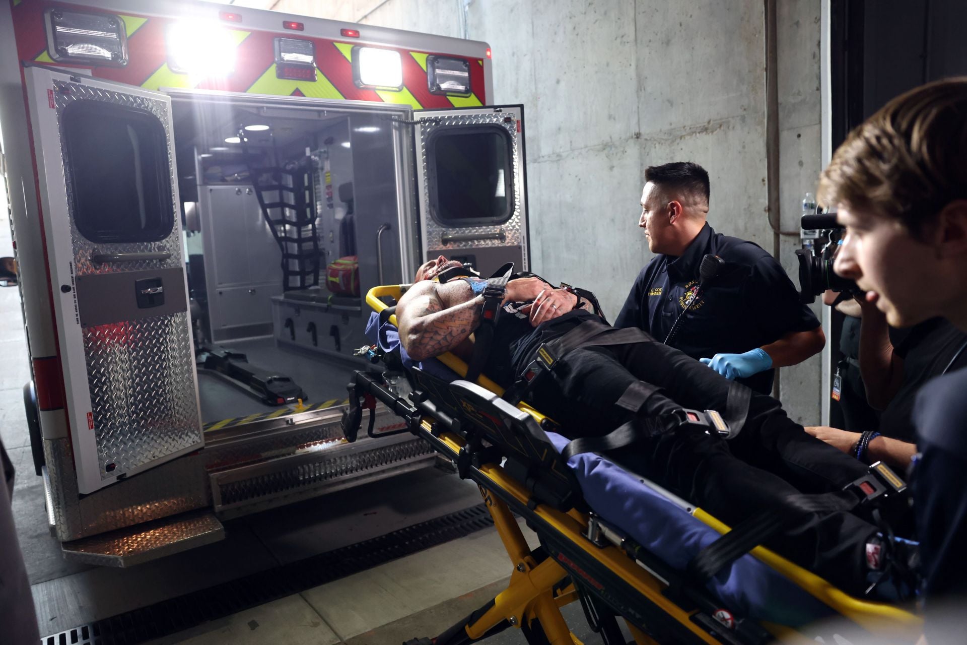BREAKING: WWE star loaded into ambulance and rushed to the hospital after horrific spot at Money in the Bank 2026