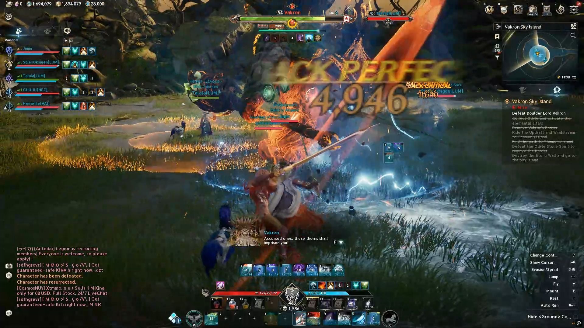 Marked player after the voice line from Vakron (Image via NC)