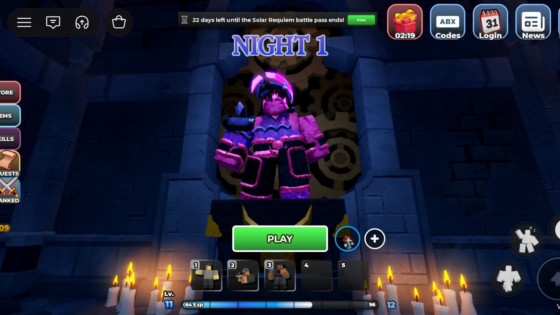 Interact with the NPC to start the quest (Image via Roblox)
