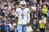 Titans quarterback Cam Ward is once again drawing condemnation for his behavior toward the media - Source: Imagn