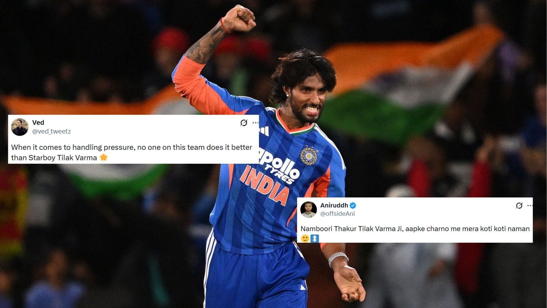 "Our hanuman of cricket"- Fans in awe after Tilak Varma smashes sensational match-winning 51* off 26 in NZ vs IND 2026 2nd T20I