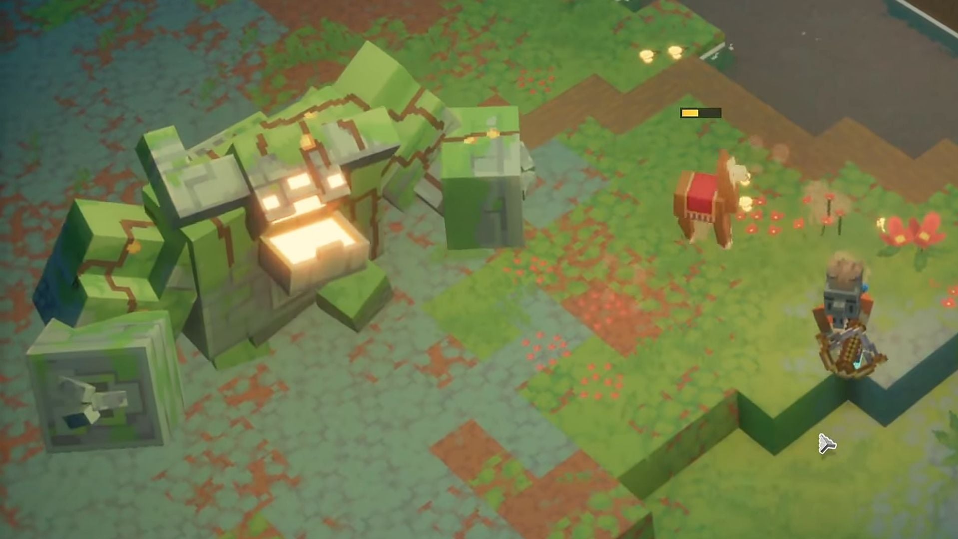 Mosstrosity is a secret end-game boss (Image via Mojang Studios || YouTube/@silentwiseperer)