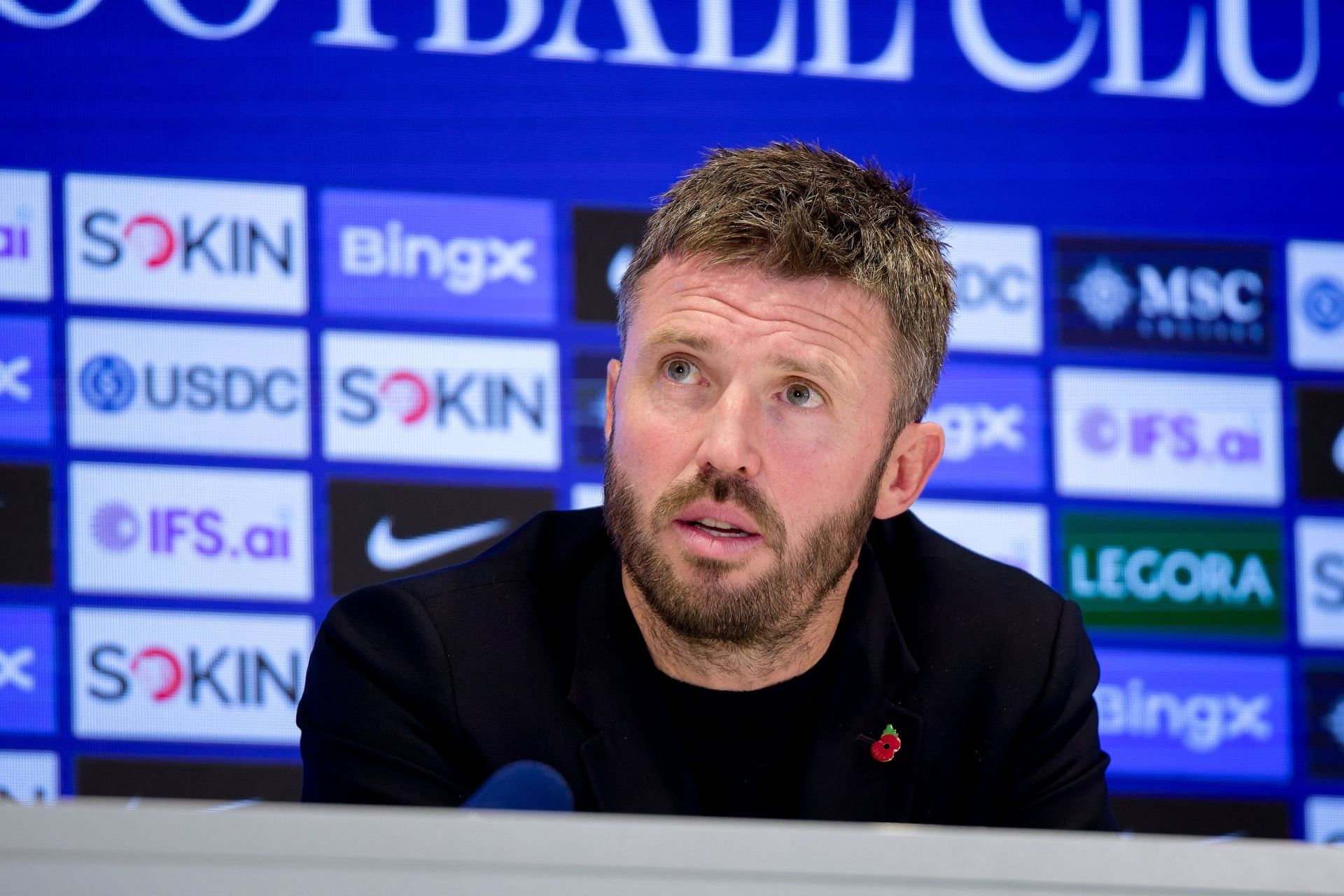 Michael Carrick responds when asked if Manchester United are in a relegation battle after loss to Chelsea