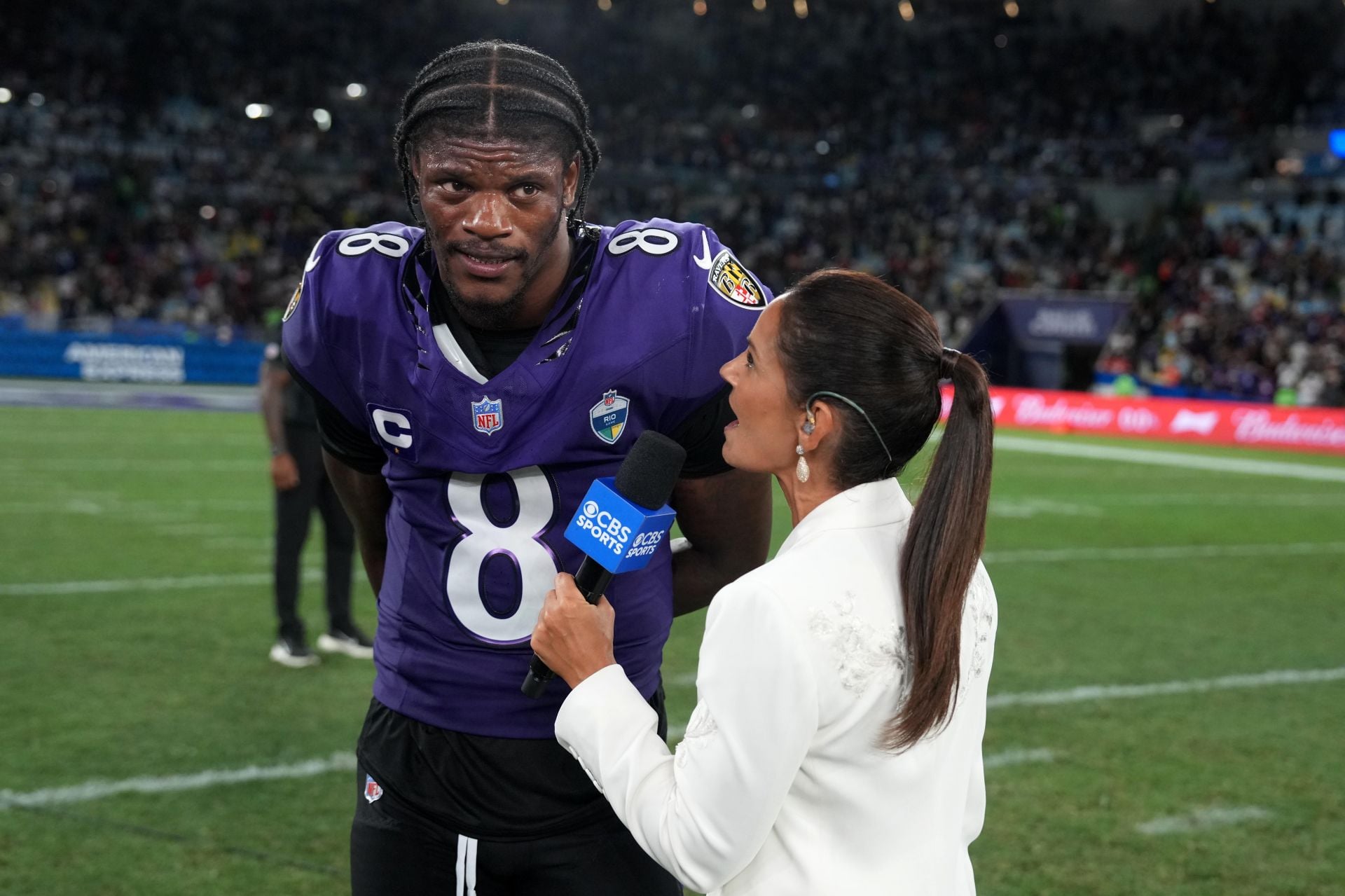 "Jermaine Johnson grabbed him and twisted it": NFL fans react to Lamar Jackson exiting Ravens vs. Titans game with ankle injury