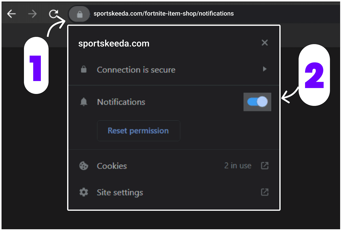 Enable Notification Steps