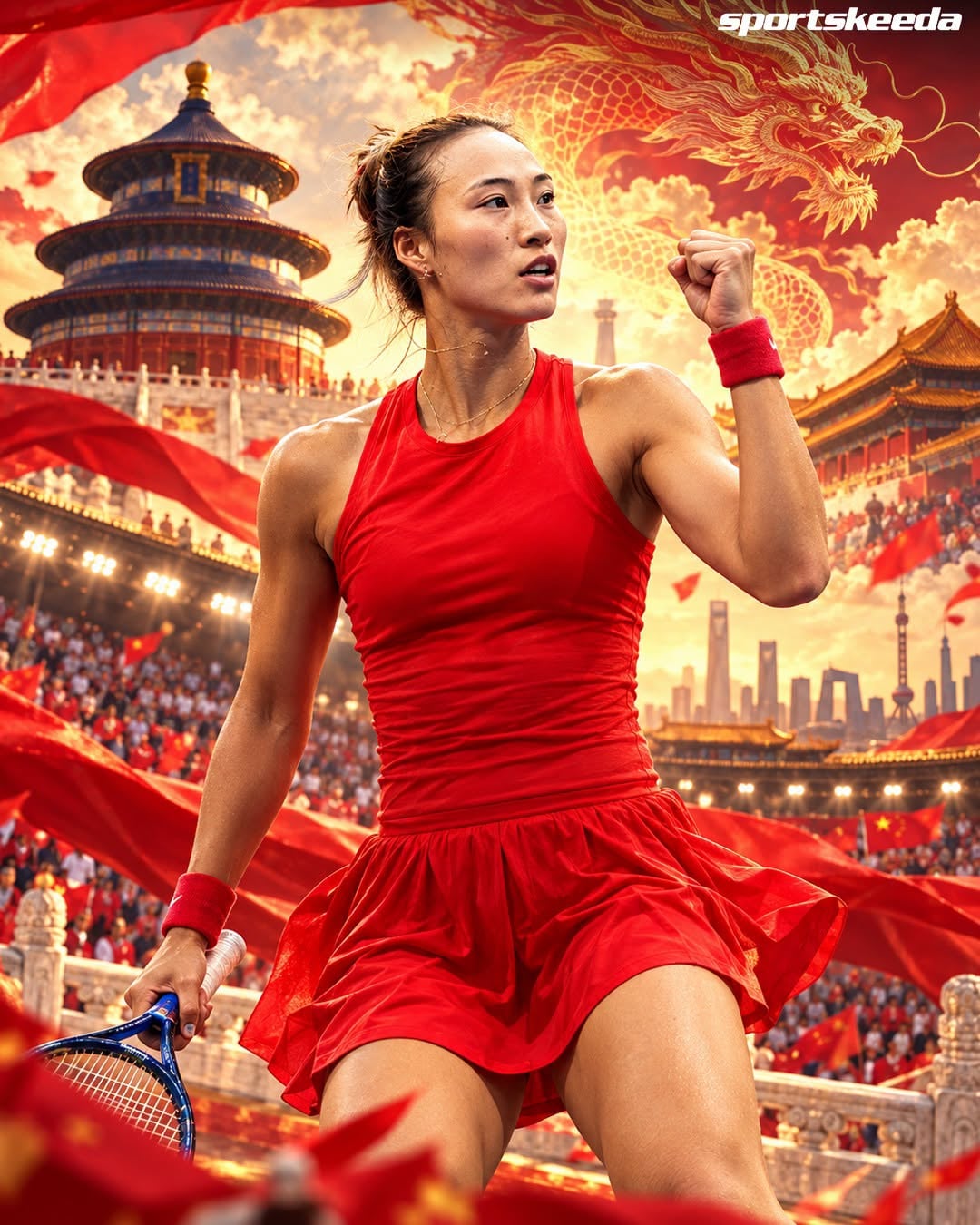 Qinwen Zheng makes China Open history as the first Chinese player and first wildcard to reach the final, while also becoming the lowest-ranked finalist since the tournament’s 2004 return. 🇨🇳🔥