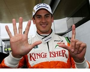 Adrian Sutil finished sixth in the second pracitce session.