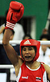 Laishram Sarita Devi defeats Alexandra Kuleshova of Russia in Boxing World Championships
