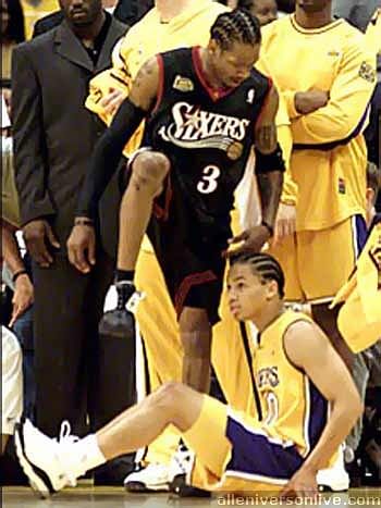 Iverson Steps Over Lue