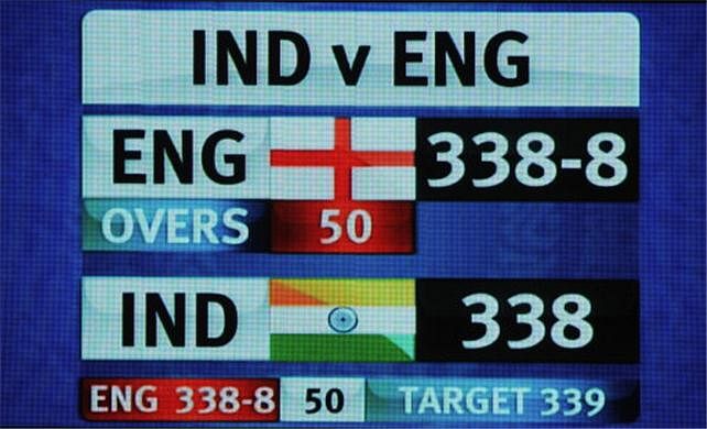 india versus england match result